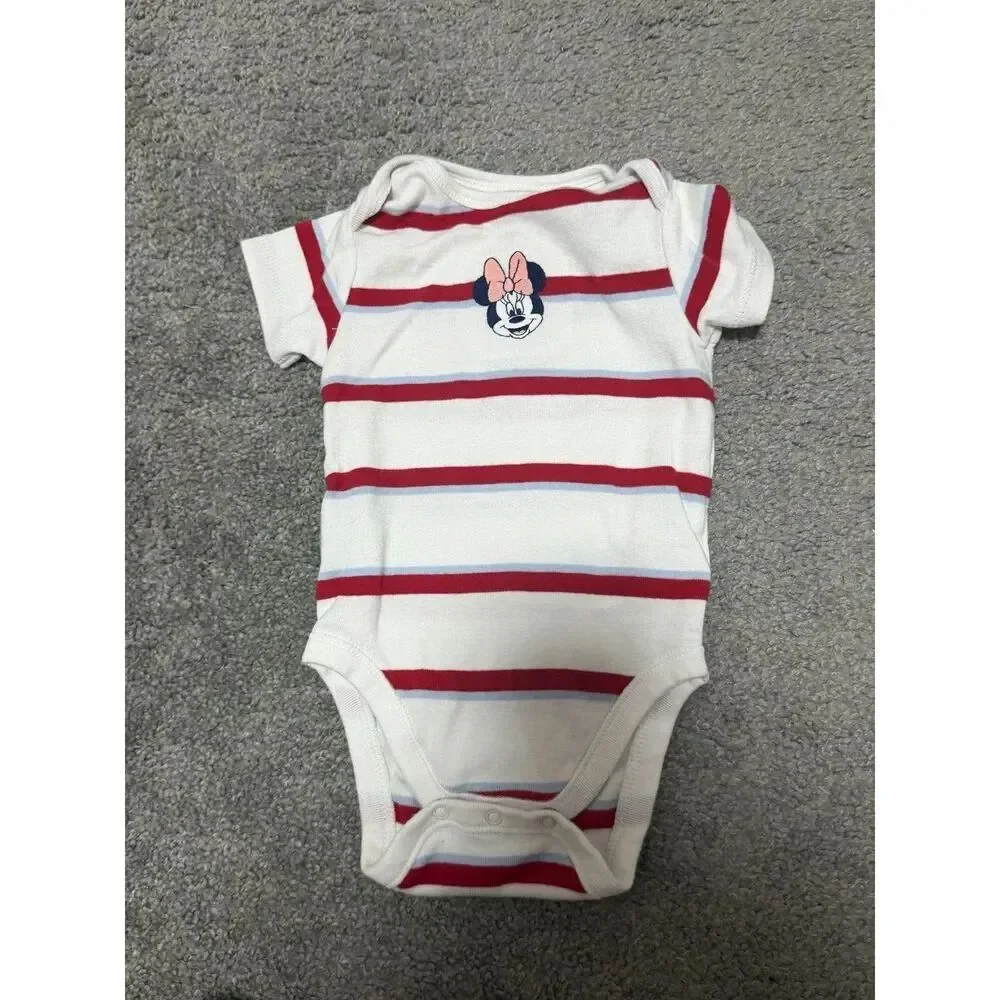 Old Navy Disney Money Mouse Embroidered Onsie Baby Girls 9 Month